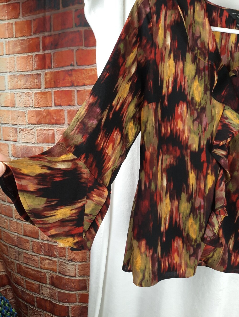 Investments Riley Women's Ruffle Front Blouse - Picture 8 of 14